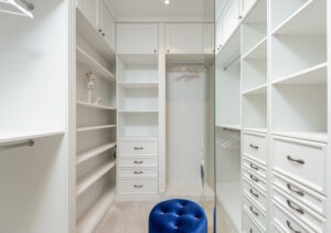 Clean walk in closets